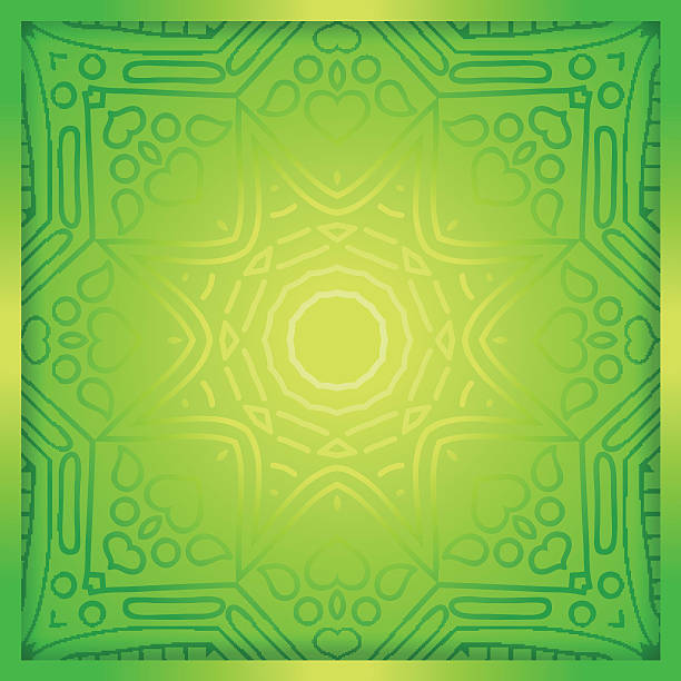 Mandala. Decorative elements. Green ornament. Geometric background. Geometric background. A stylized drawing. Mandala. Decorative elements. Islam, Arabic, Indian, ottoman motifs. Stylized flowers. Green background. Green ornament. Green gradient. Overlay elements. tibetan ethnicity stock illustrations