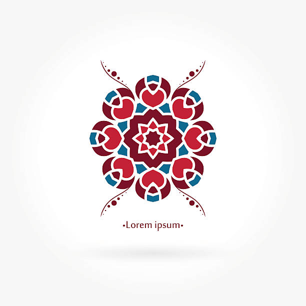 Beautiful circular logos. Logo for boutique, interior. Mandala logo. Icons. Beautiful circular logos. Logo for boutique, interior. Company logo, mark, emblem, element. Simple geometric logo. Mandala logo. Icons, business, invitations. Vintage. Islam, Arabic, Indian, ottoman. tibetan ethnicity stock illustrations