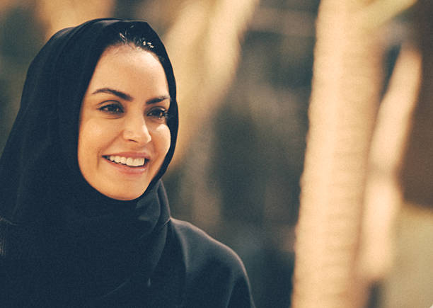 istock Young Arab Woman in a park 506348358