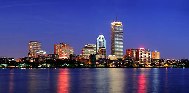 istock Boston city skyline at dusk 506351642