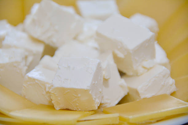 istock cheese and feta served on the plate 506353178