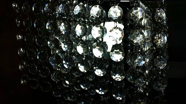istock Light bending through Crystals hanging fixture 506353518