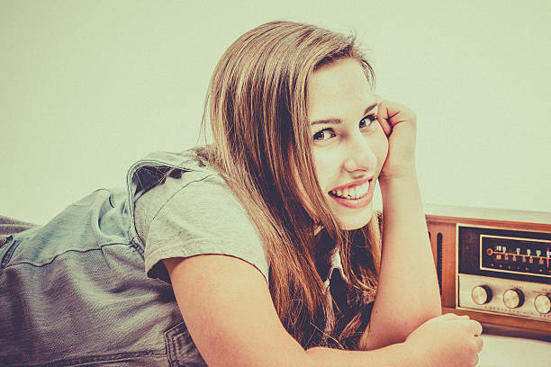istock Retro girl portrait 506355878