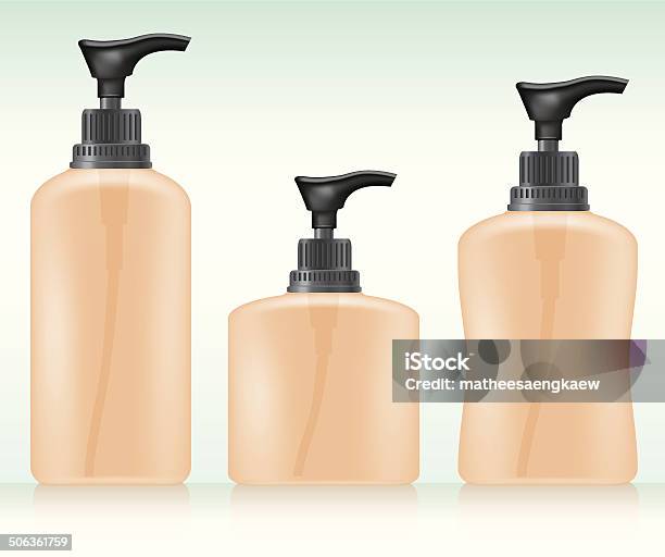 Cosmetic Containers Illustration Stock Illustration - Download Image Now - Beauty, Beauty Product, Black And White