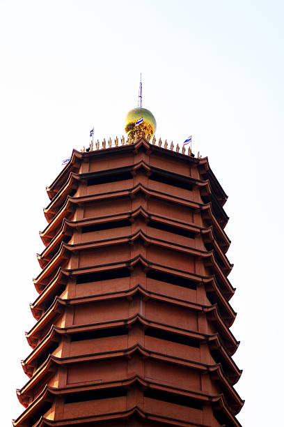 istock Buddhas and golden sphere on Temple Tamnak Phra Mae Kuan-Im 506366387