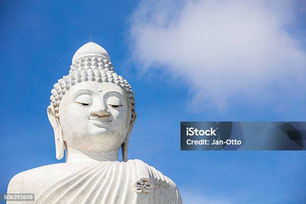 Close Up Of Big Buddha On Phuket In Thailand Stock Photo - Download Image Now - Buddha, Phuket, Phuket Province