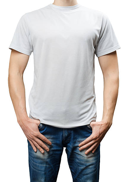 istock man dressed in a white T-shirt and jeans 506392798