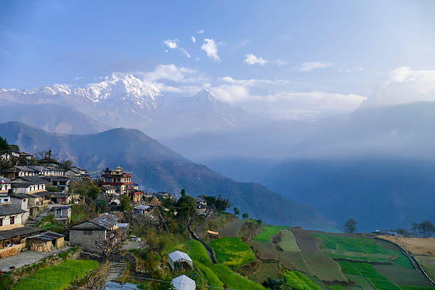 istock Valley of Gandruk surrounded in mist 506393176