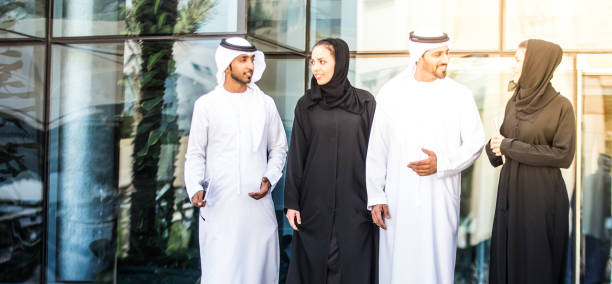 istock Wide Composition - Group of UAE Nationals, Dubai, UAE 506394168