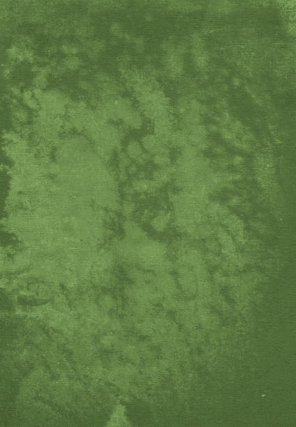 istock Heavily water-stained green fabric 506394864