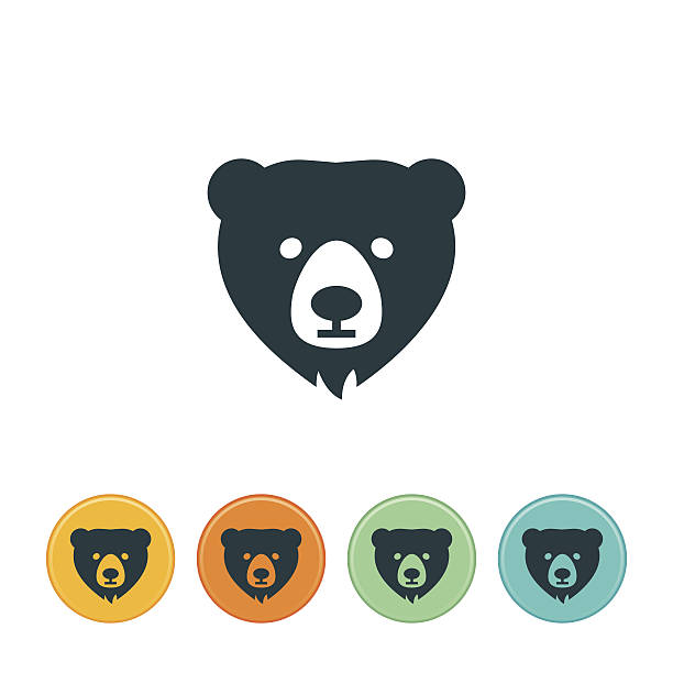 Bear Icon Bear icon. File Type - EPS 10 bear icons stock illustrations