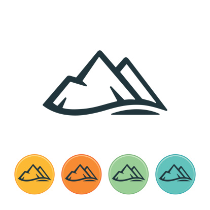 Mountain range icon. File Type - EPS 10