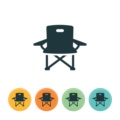 Camp chair icon. File Type - EPS 10