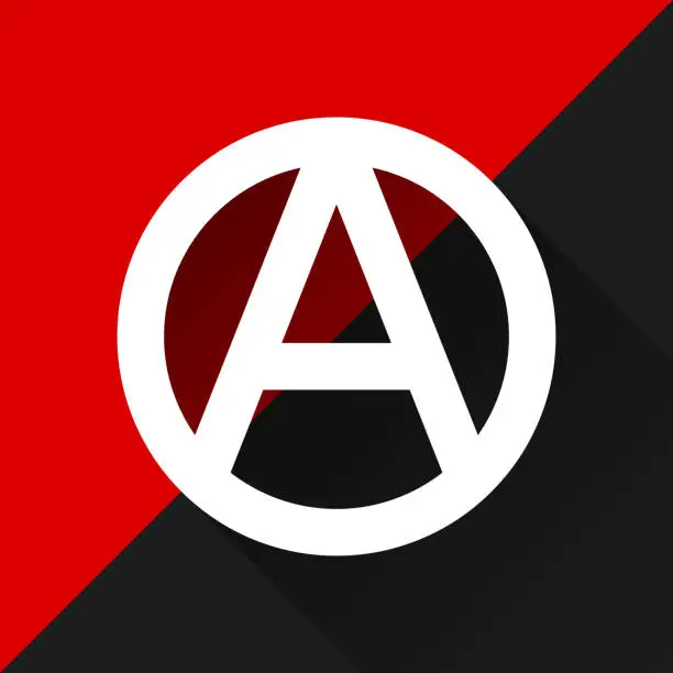 Vector illustration of Anarchy symbol