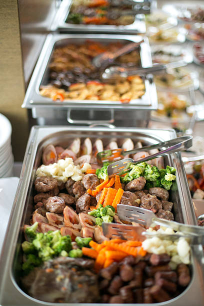istock Catering food with meat and vegetables 506397336