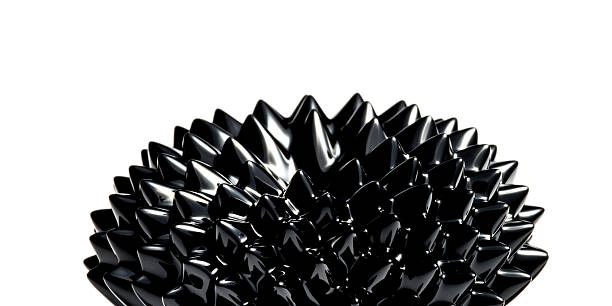 ferrofluid, fondo blanco - ferrofluid fotografías e imágenes de stock