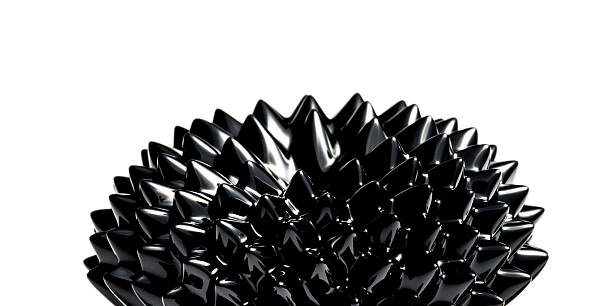 ferrofluid, sfondo bianco - ferrofluid foto e immagini stock