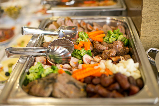 istock Catering food with meat and vegetables 506398378