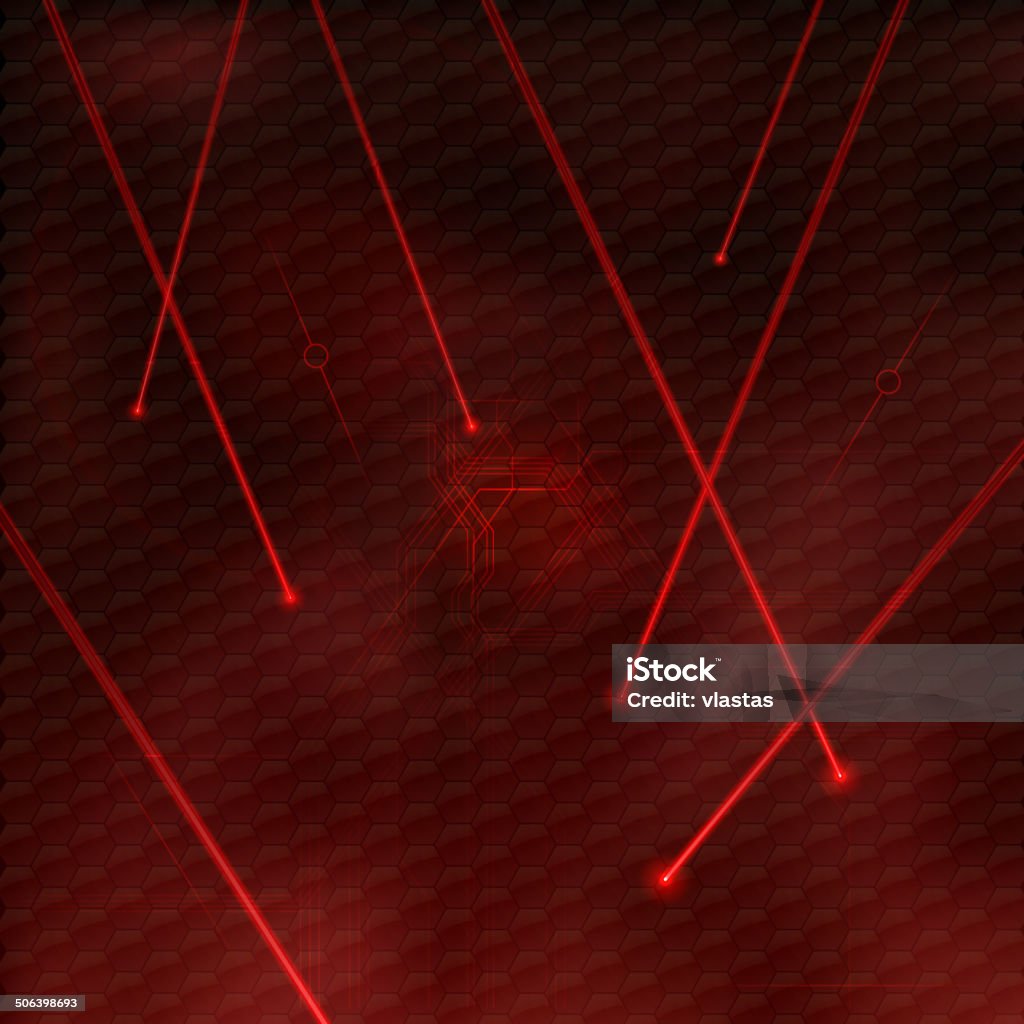 Red Lasers Red lasers as abstract background. Vector texture of shining beams. Red Background stock vector