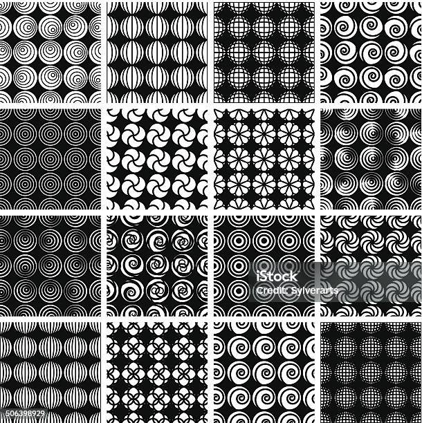 Nahtlose Geometrische Muster 6 Stock Vektor Art und mehr Bilder von Abstrakt - Abstrakt, Altertümlich, Bildhintergrund