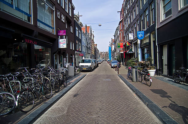 istock Small street in Amsterdam. 506400175
