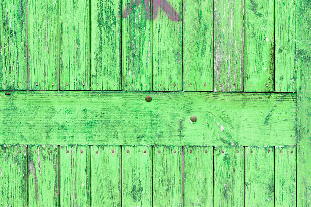 istock The old paint wood texture with natural patterns 506401281