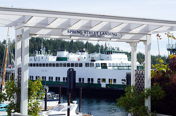 istock Ferry at Spring Street Landing in Friday Harbor, WA 506401754