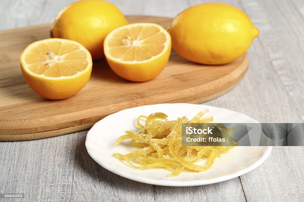 Candied Lemon Zest Candied Fruit Stock Photo