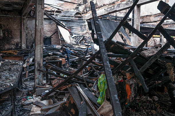 istock Fire Damaged Burnt Out Building 506403258