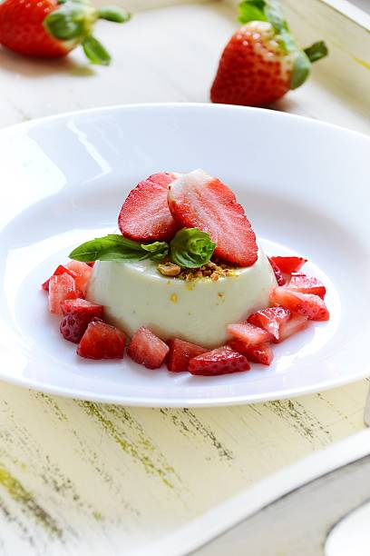 istock Basil panna cotta with strawberry 506403626