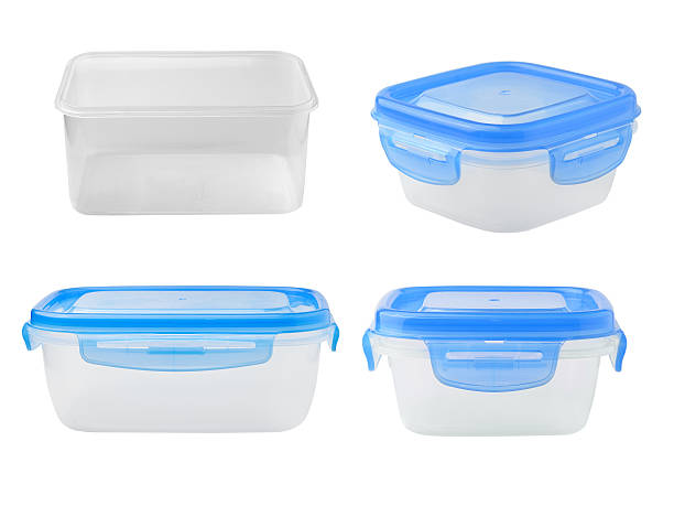 istock Plastic food box isolated on white background 506430125