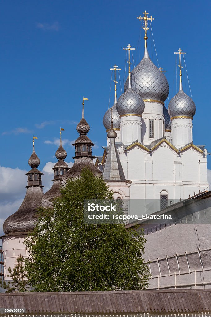 Rostov Kremlin, Rostov Velikiy, Russia Architectural Dome Stock Photo