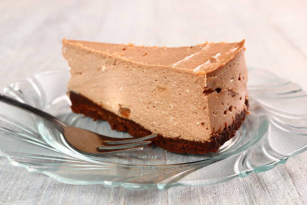 istock Chocolate cheesecake with raisins (curd pudding) 506431619