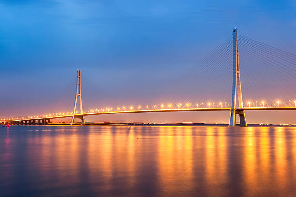 istock nanjing third yangtze river bridge at night 506431679