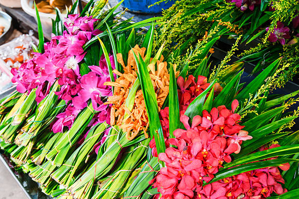 istock Colorful flower for worship 506432357