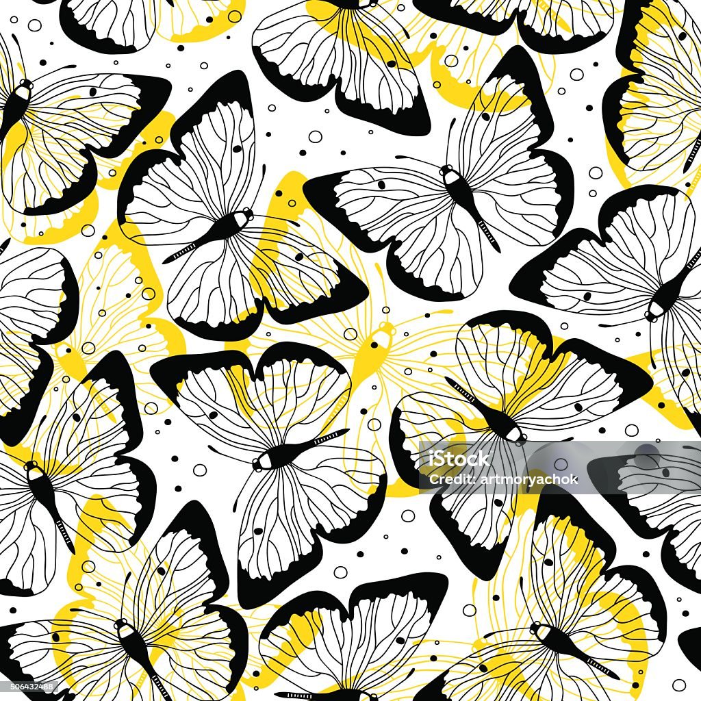 Butterfly Intimidate Pattern Pattern Butterfly Stock Illustration - Download Image Now - Animal ...