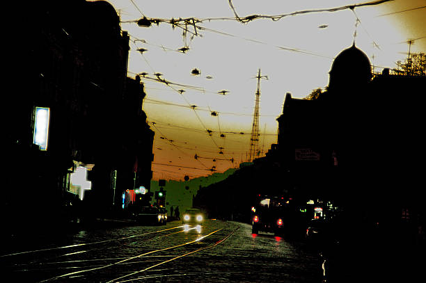 istock evening silhouette of the city 506432976