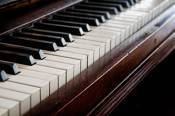istock antique piano keyboard, music concept 506434632