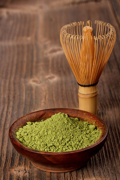 istock Japanese green powder tea 506436223