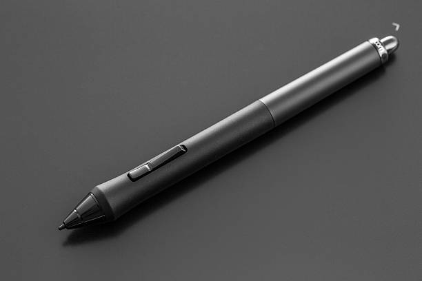 Varna, Bulgaria - January 10, 2016 Wacom Intuos pro graphic tablet with pen. Intuos is a product of Wacom a Japanese company specialized in graphics tablets and related products