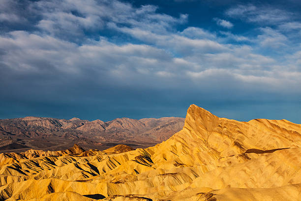 Death Valley National Park Zabriskie Point Badlands stock photo