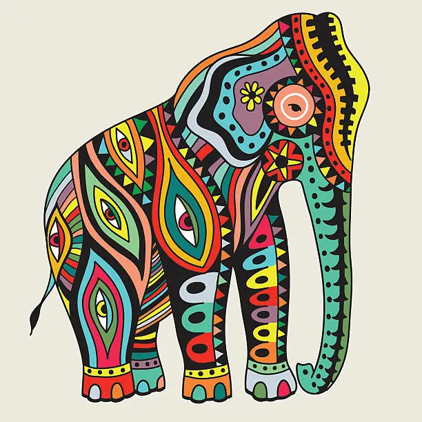 Vector illustration of Elefant. Vector illustration