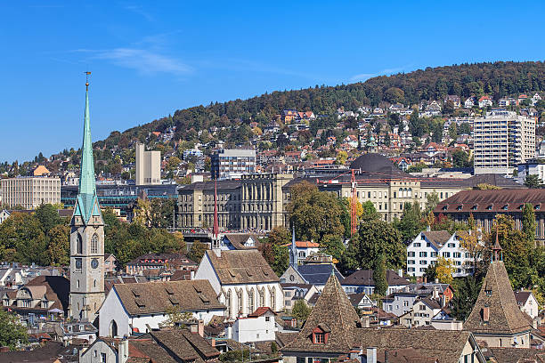 istock Zurich cityscape in autumn 506448222