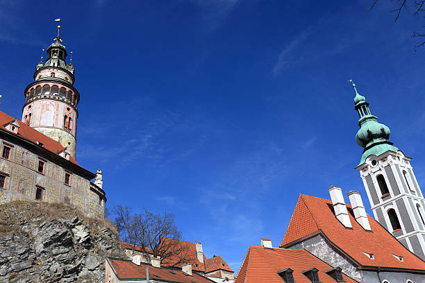 istock St. Jost Church and Cesky Krumlov castle 506465941