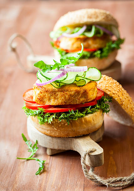 istock Fish and crab burgers 506467717