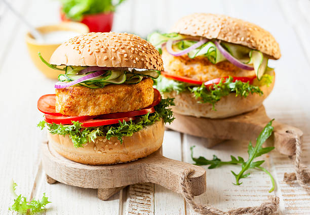 istock Fish and crab burgers 506467719