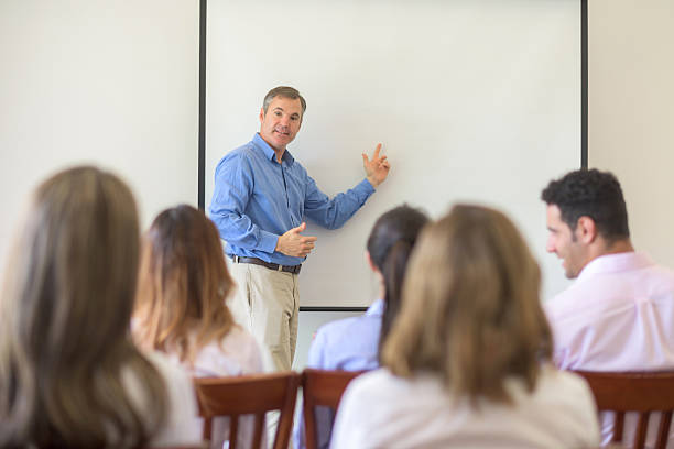 istock Business man making a business presentation 506467886