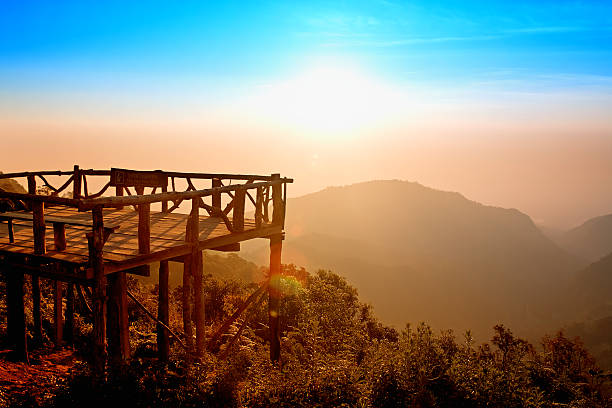 mon sone punto de vista del monte ang khang, chang mai - thailand mountain chiang mai province mountain range fotografías e imágenes de stock