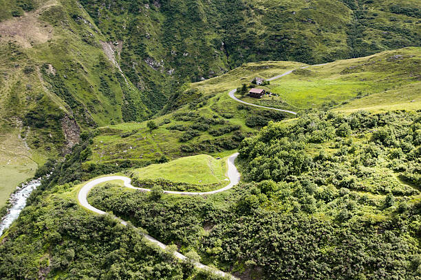 paysage des alpes - hoirzontal photos et images de collection