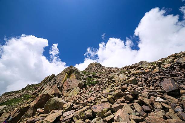 montanhas rochosas - rocky mountains snow moutaineering valley - fotografias e filmes do acervo